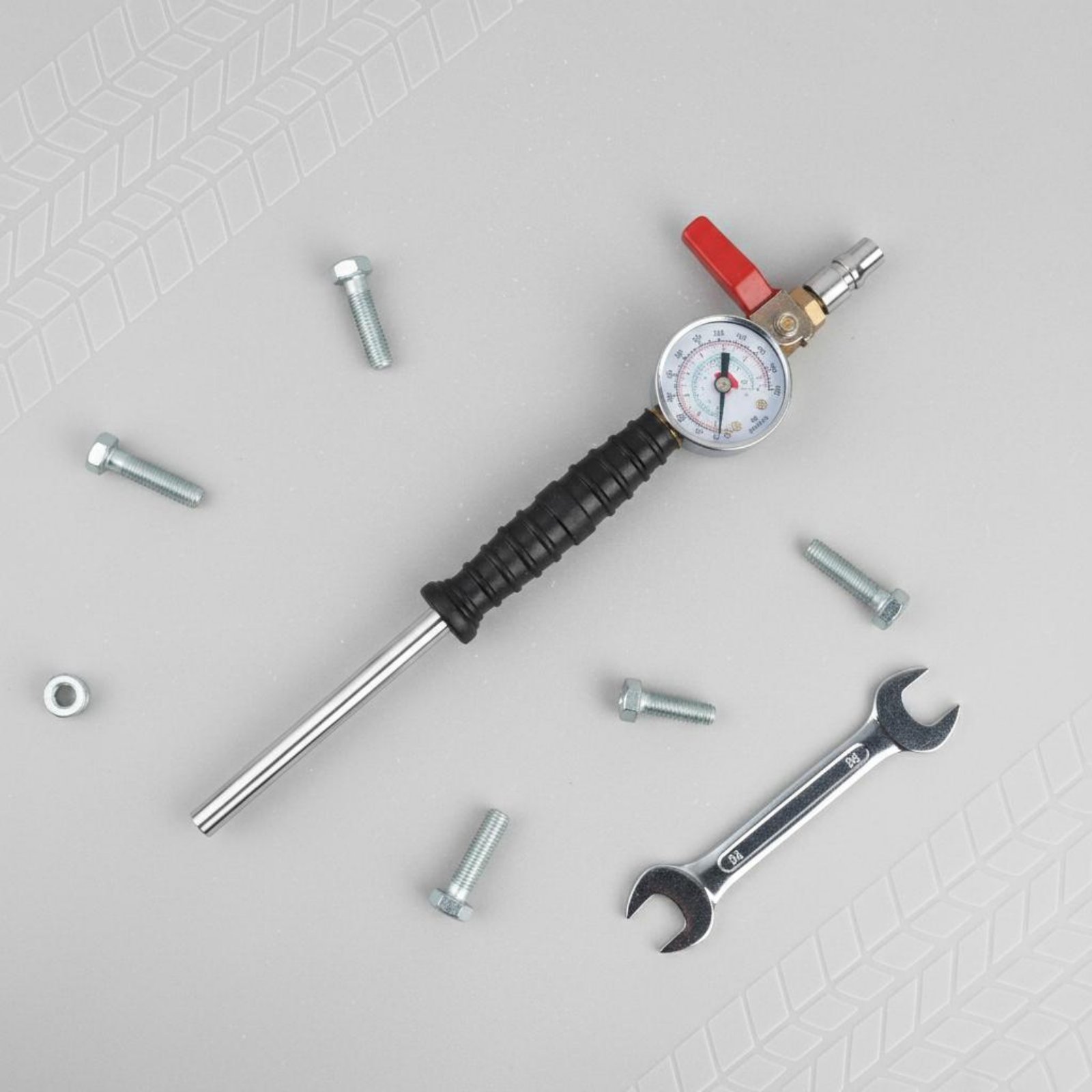 Tools For Garage - Asta per Gonfiaggio Rapido Pneumatici, Gonfiatore