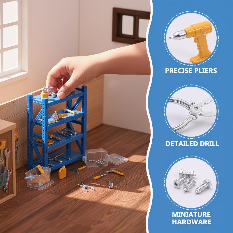 Workshop Tools Toy - Set di 30 Mini Utensili Premium