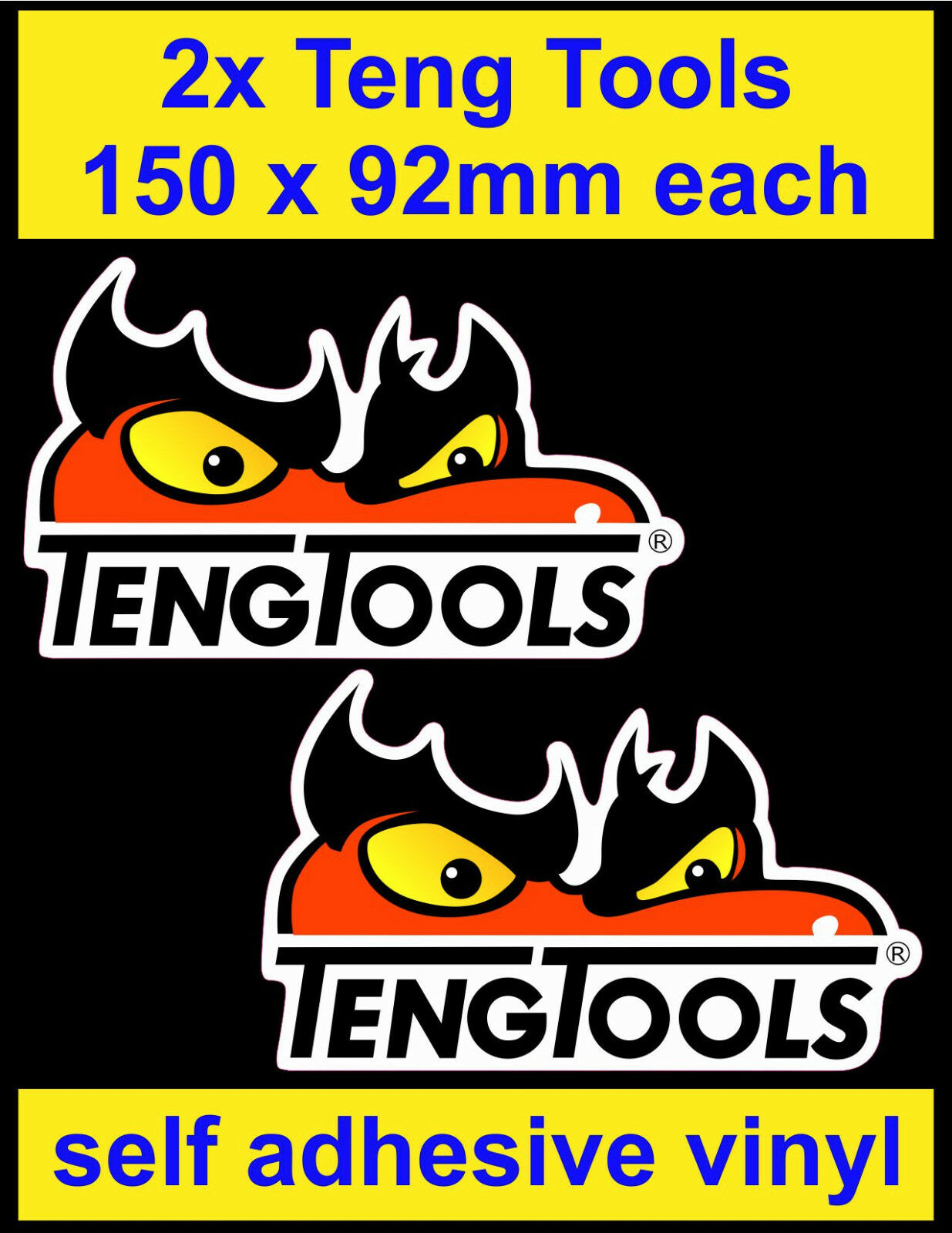 Workshop Tools Logo - Per 2 strumenti Teng adesivi per