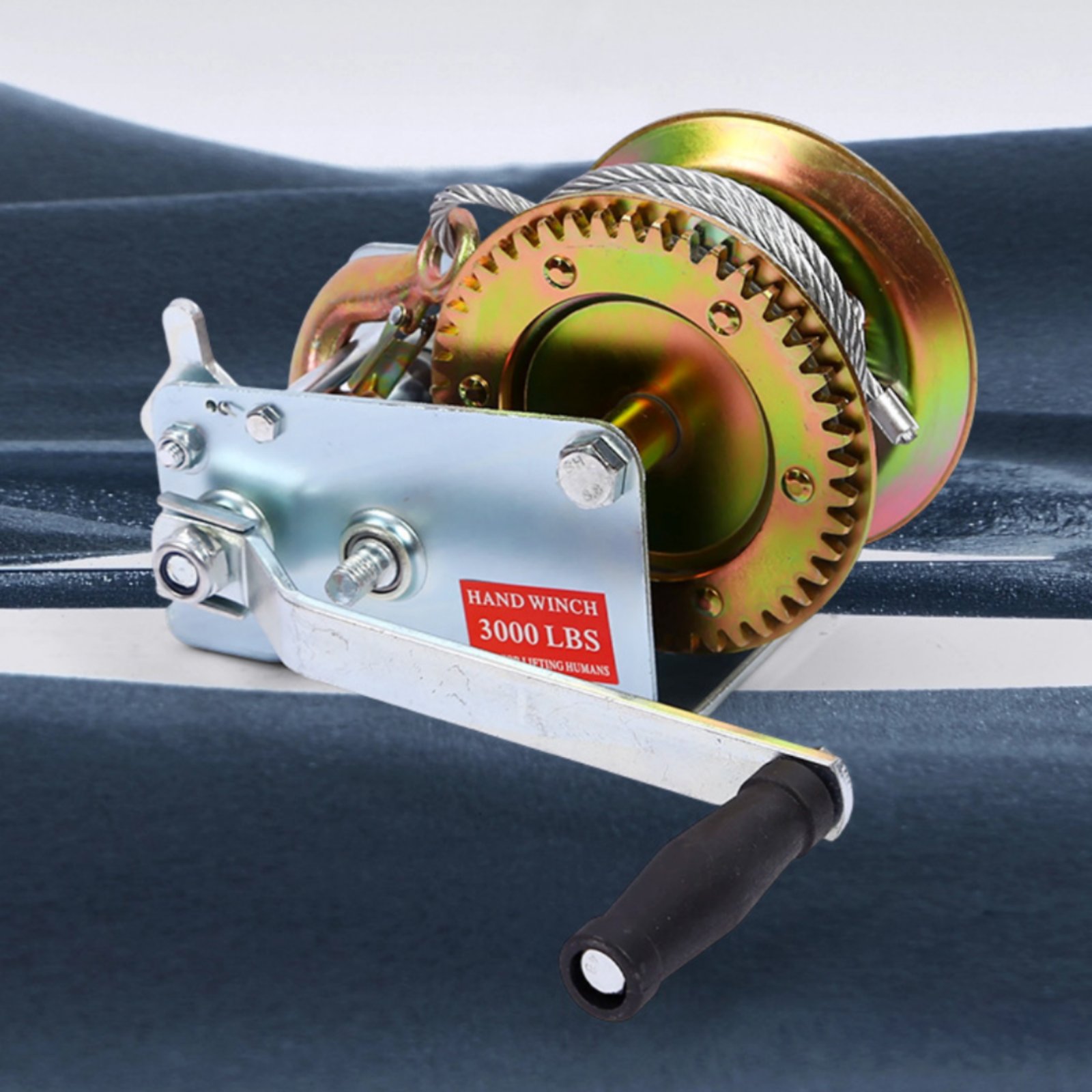 Workshop Hand Tools - Argano a manovella portatile con fune