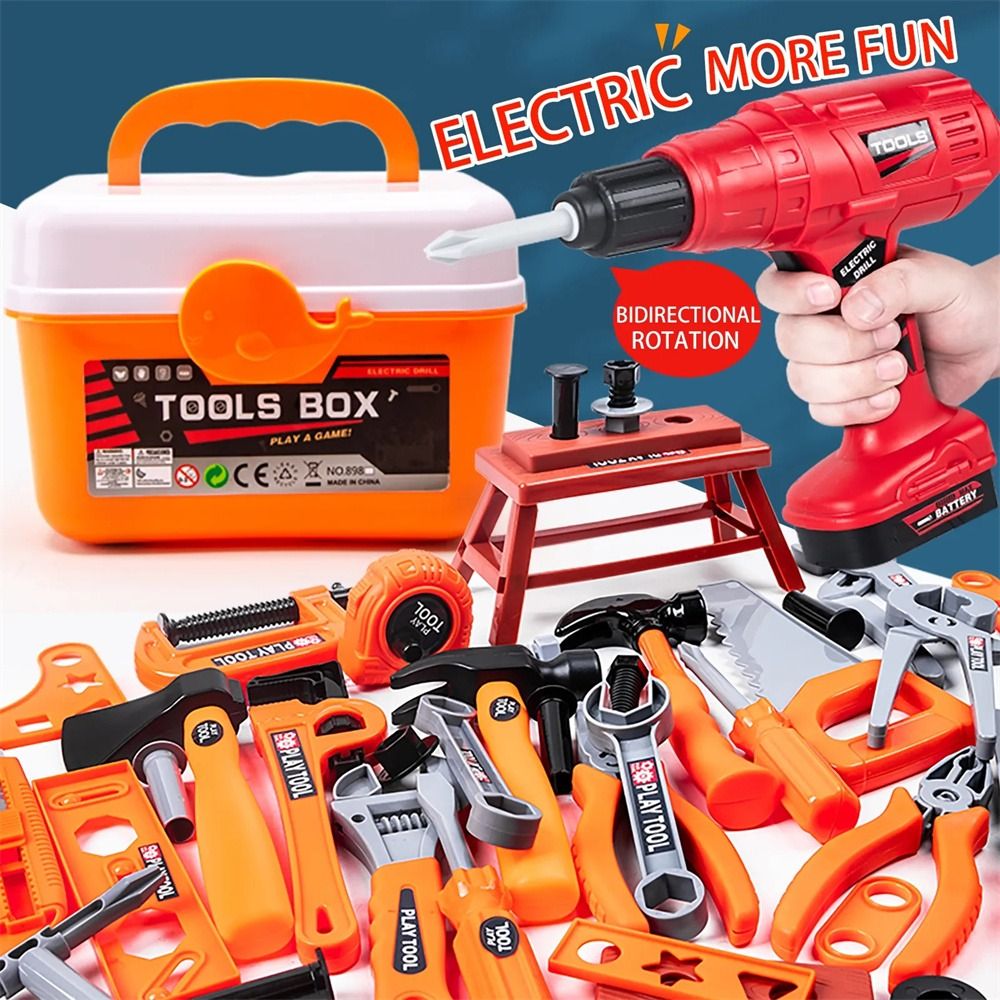 Workshop Tools Toy - Kit di Attrezzi Giocattolo Elettrici per