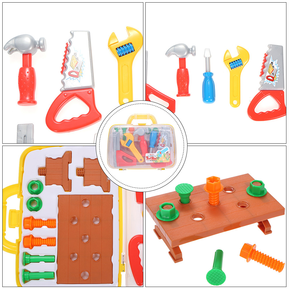 Workshop Tools Toy - 1 Set di Attrezzi in Plastica