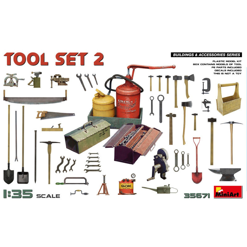 Workshop Tools Toy - Miniart 35671 1/35 Modello in Plastica