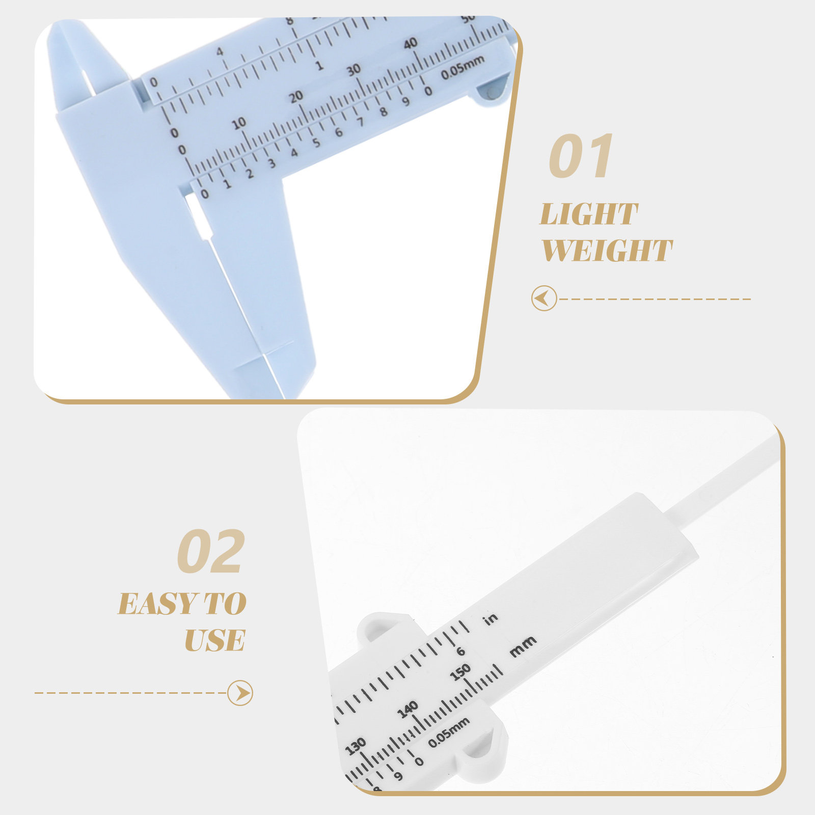 Workshop Tools In Engineering - Set di 4 Calibri in Plastica