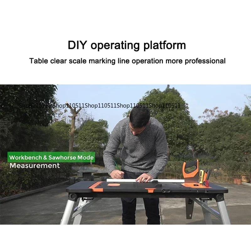 Workbench Portable Fold - 7-in -1 Banco da lavoro multifunzionale