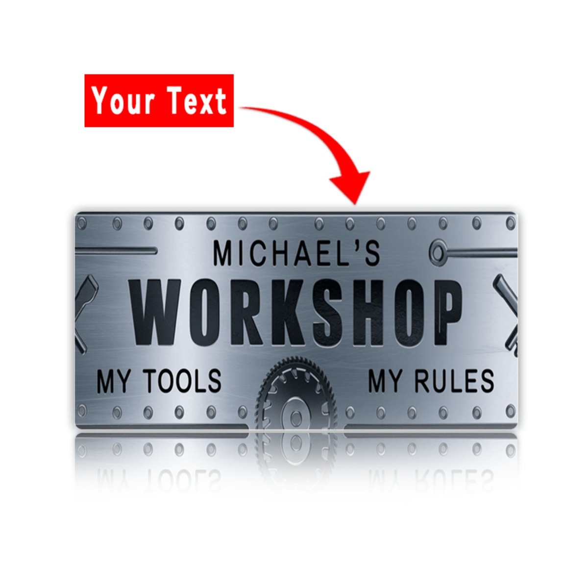 Targa in Alluminio Personalizz - Workshop Tools And Names recensione e prezzo