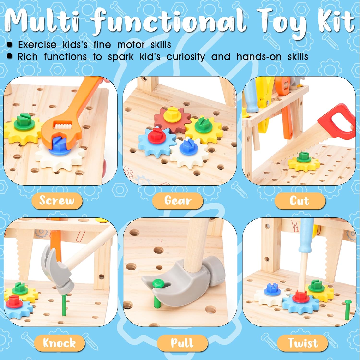 Panca per attrezzi in legno pe - Workshop Tools Toy recensione e prezzo
