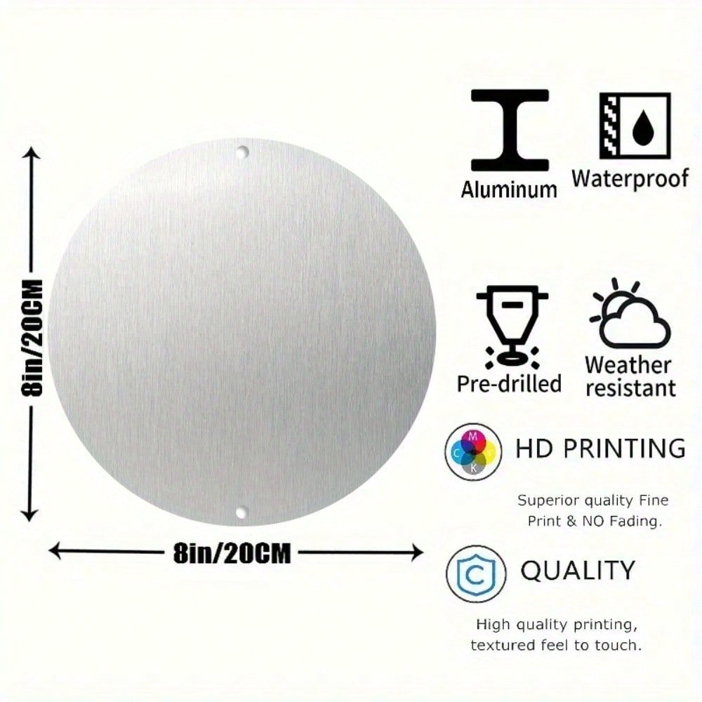 Targa rotonda in metallo con c - Workshop Tools On Wall recensione e prezzo