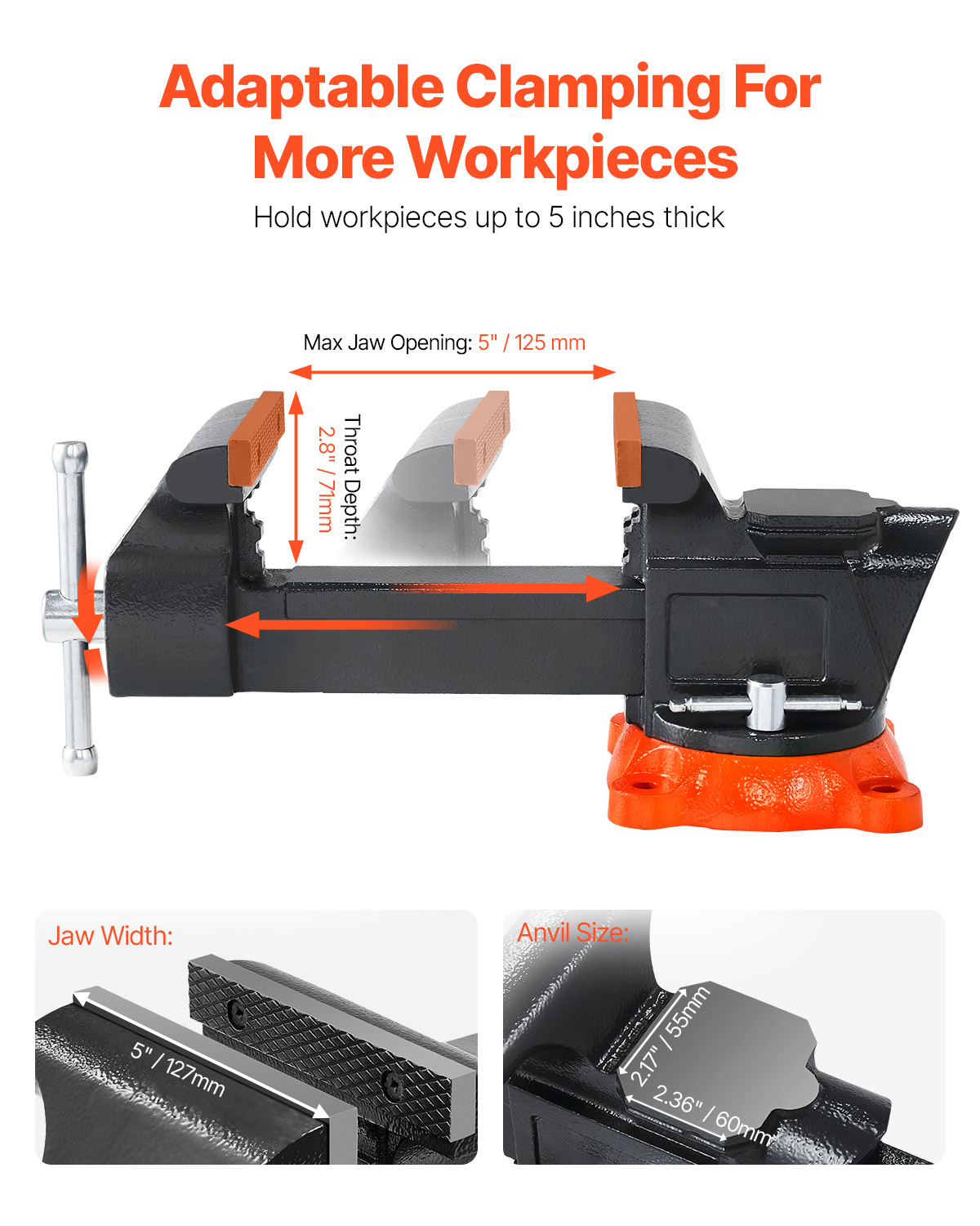VEVOR Morsa, Apertura Massima  - Workshop Tools Vice recensione e prezzo