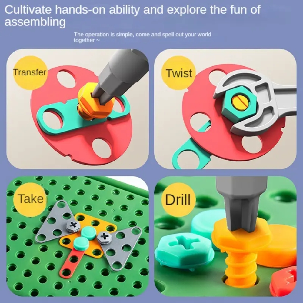 450 pezzi Set di trapano STEM  - Workshop Tools Toy recensione e prezzo