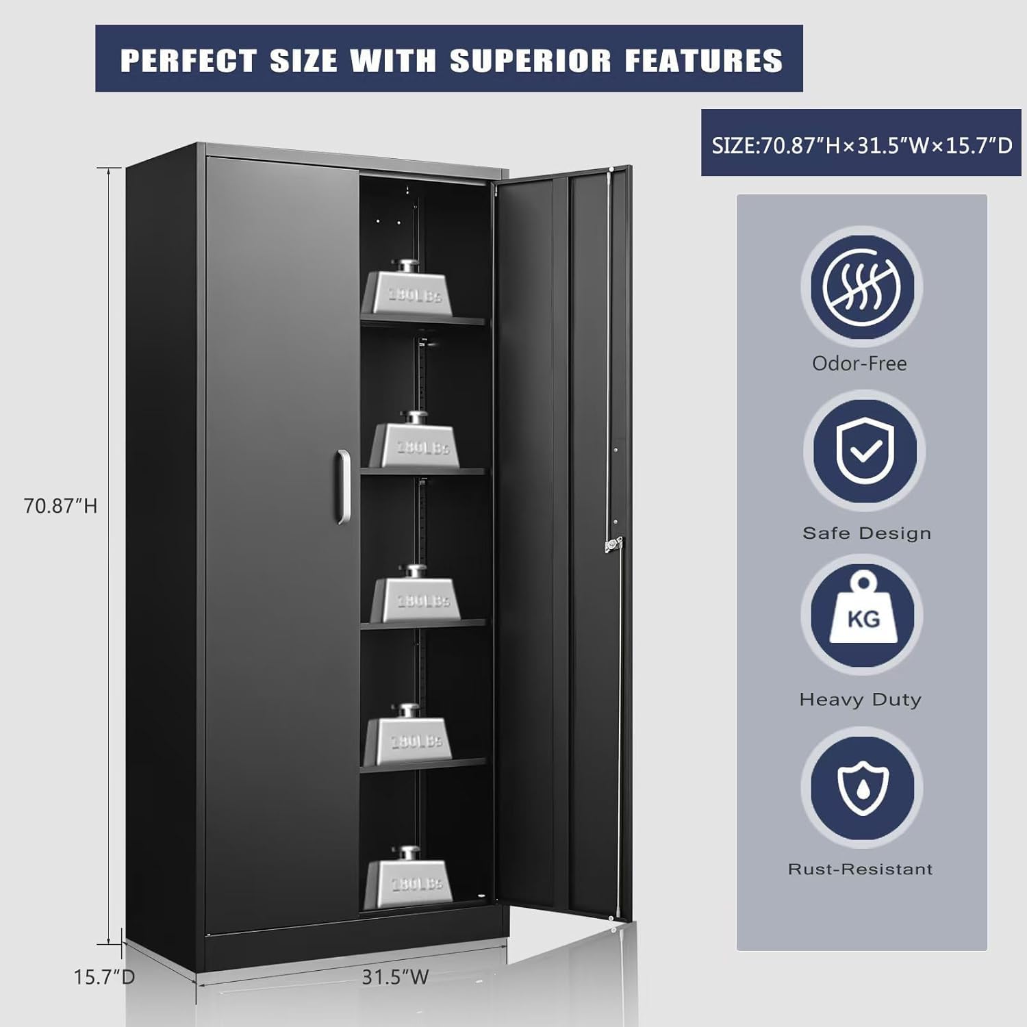 Armadio Metallico con Ripiani  - Tool Chest Cabinet recensione e prezzo