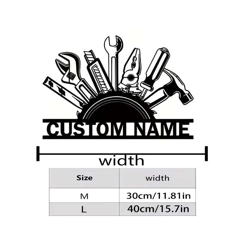 Decorazione Murale in Metallo  - Workshop Tools And Names recensione e prezzo