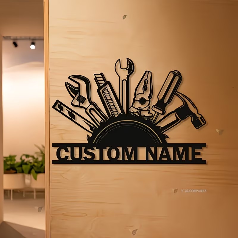 Decorazione Murale in Metallo  - Workshop Tools And Names recensione e prezzo
